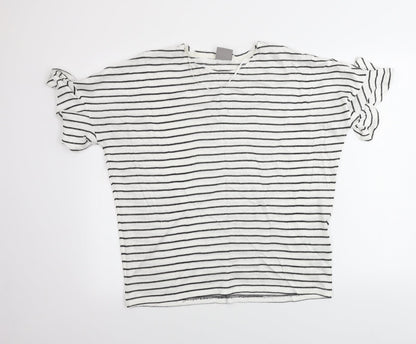 Womens UK Size L VERO MODA White Pullover Jumper