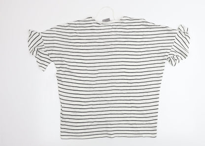 Womens UK Size L VERO MODA White Pullover Jumper