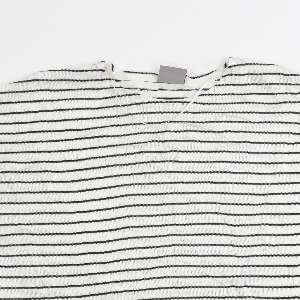Womens UK Size L VERO MODA White Pullover Jumper