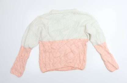 Womens UK Size S Dorothy Perkins Pink Pullover Jumper