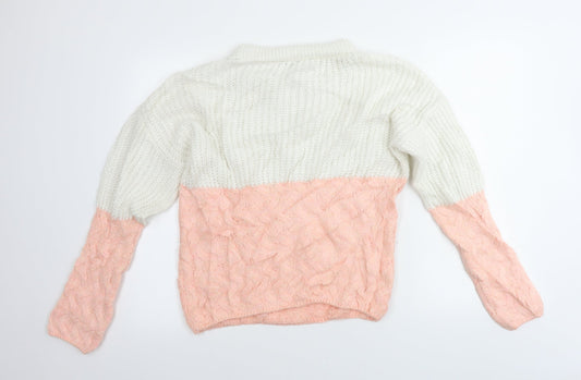 Womens UK Size S Dorothy Perkins Pink Pullover Jumper