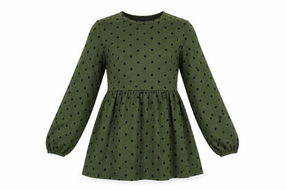 Stradivarius  Womens Green Polka Dot  A-Line  Size M