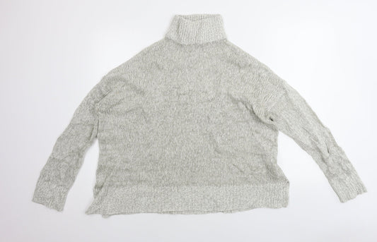 Womens UK Size L New Look Grey Pullover Jumper