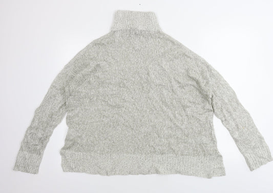 Womens UK Size L New Look Grey Pullover Jumper
