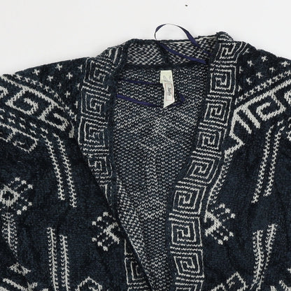 strella Womens Black Geometric  Cardigan Jumper Size 12