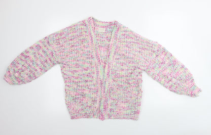Womens UK Size S Lauren Taylor Pink Cardigan Jumper