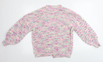 Womens UK Size S Lauren Taylor Pink Cardigan Jumper