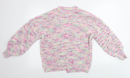 Womens UK Size S Lauren Taylor Pink Cardigan Jumper