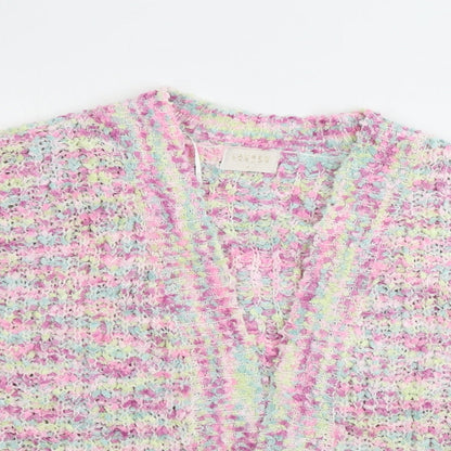 Womens UK Size S Lauren Taylor Pink Cardigan Jumper