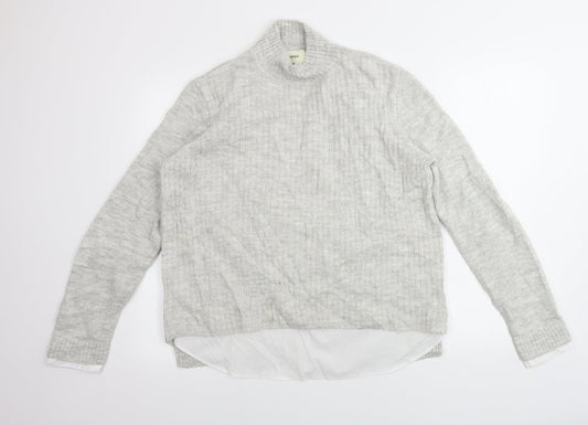 Womens UK Size L Papaya Grey Pullover Jumper