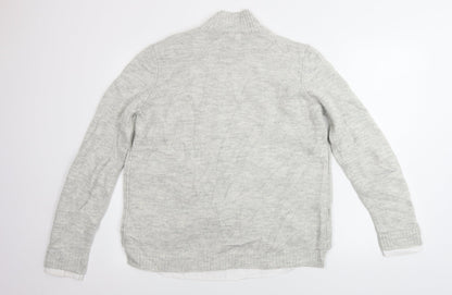 Womens UK Size L Papaya Grey Pullover Jumper