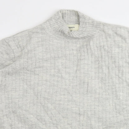 Womens UK Size L Papaya Grey Pullover Jumper