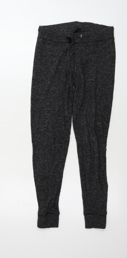Womens UK Size 10 Topshop Regular Fit Sweatpants Black Trousers