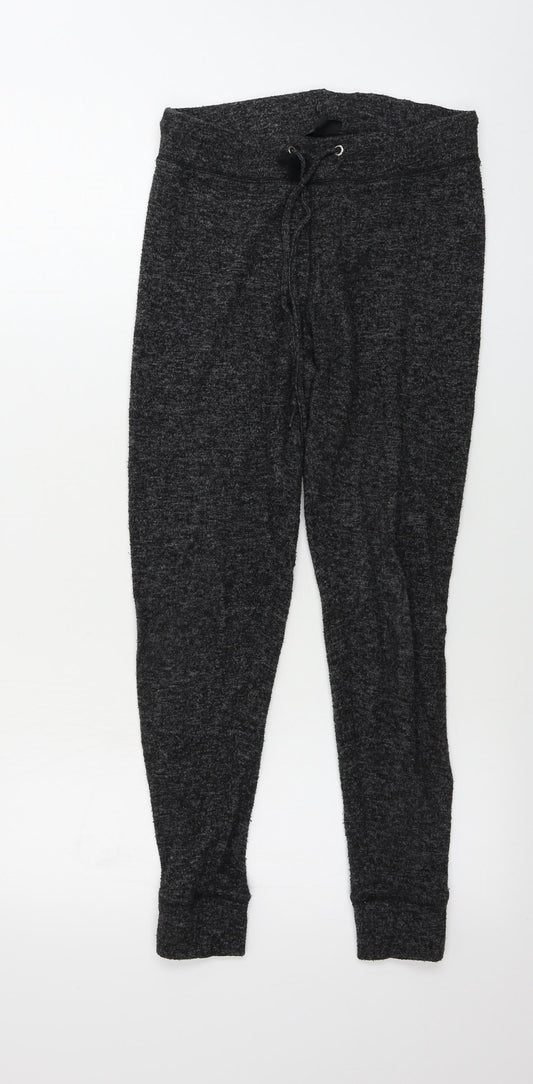 Womens UK Size 10 Topshop Regular Fit Sweatpants Black Trousers