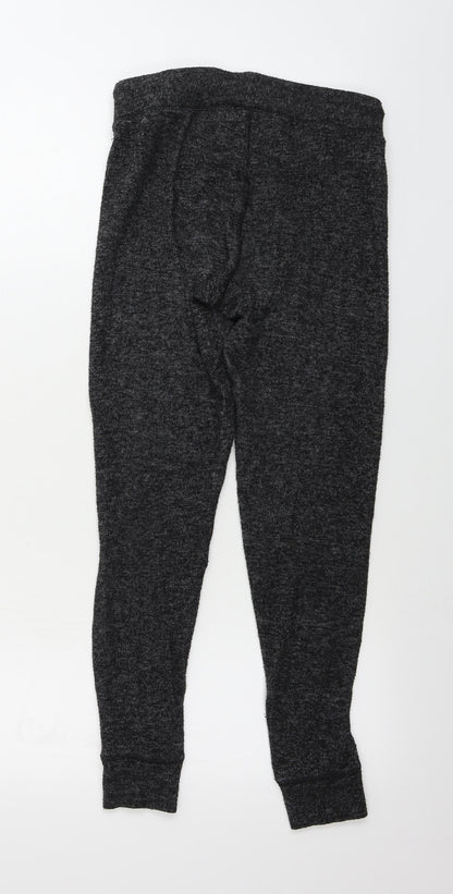 Womens UK Size 10 Topshop Regular Fit Sweatpants Black Trousers