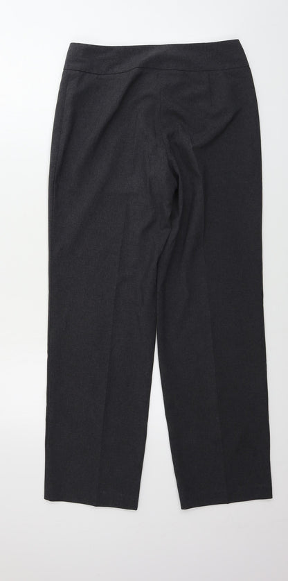 Womens UK Size 10 Marks and Spencer Regular Fit  Grey Trousers