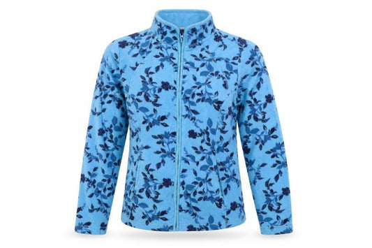 TU Womens Blue Floral  Jacket Coatigan Size 10