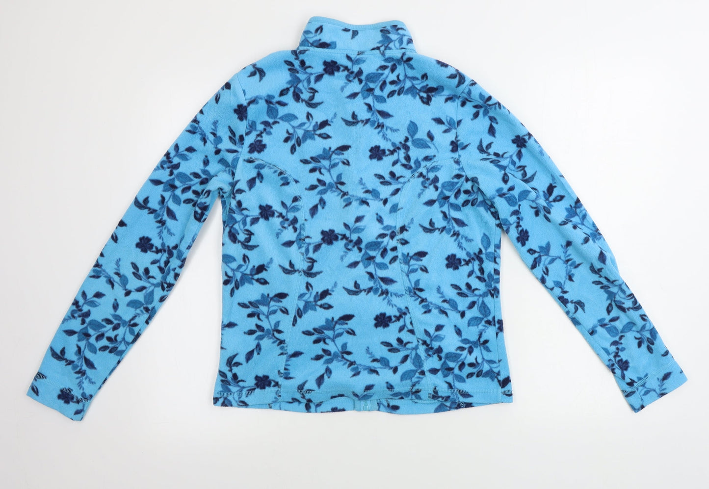 TU Womens Blue Floral  Jacket Coatigan Size 10