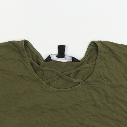 New Look  Girls Green   Cropped T-Shirt Size 9 Years