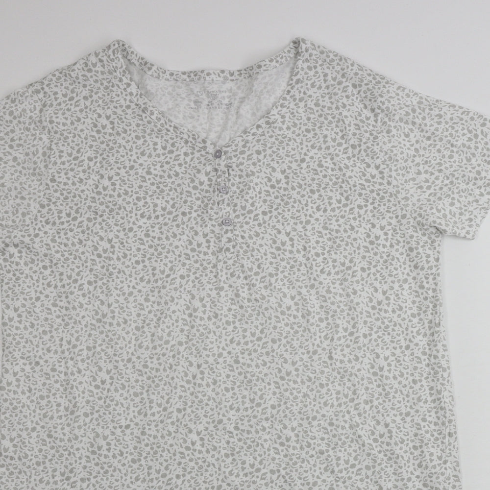Primark  Womens White Animal Print  A-Line  Size S