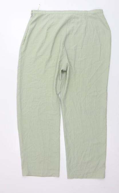 Womens UK Size 18 Berkertex Regular Fit Sweatpants Green Trousers