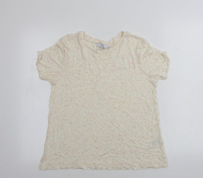 Womens UK Size 12 NEXT Beige Basic T-Shirt