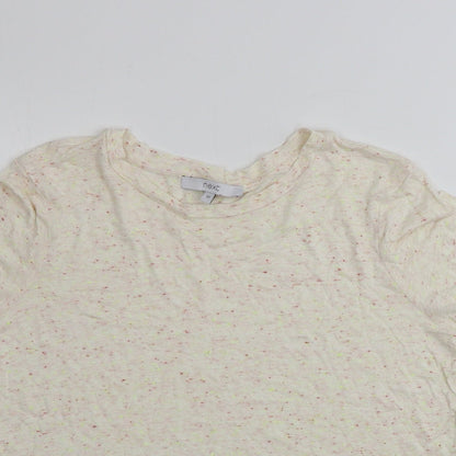 Womens UK Size 12 NEXT Beige Basic T-Shirt