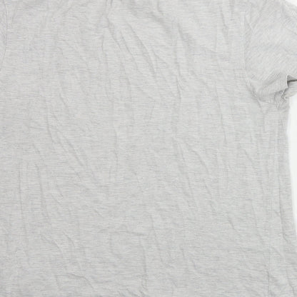 Womens UK Size S New Look Grey Basic T-Shirt