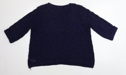 Womens UK Size 16 Redherring Blue Pullover Jumper