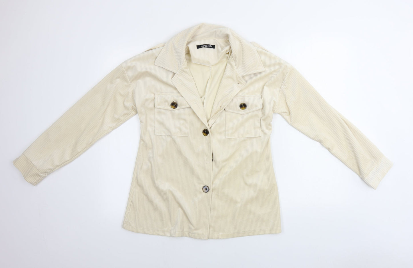 Boohoo  Womens Beige   Jacket Blazer Size 8