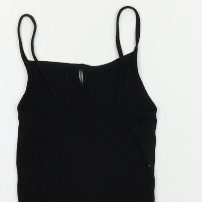 Primark  Womens Black   Cropped T-Shirt Size 4