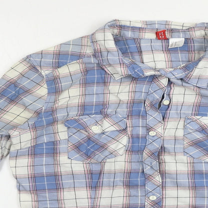 Womens UK Size 16 H&M Blue Basic Button-Up