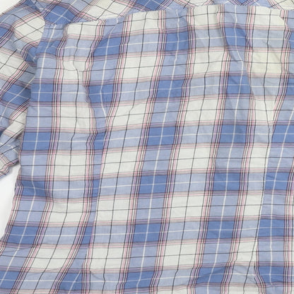 Womens UK Size 16 H&M Blue Basic Button-Up