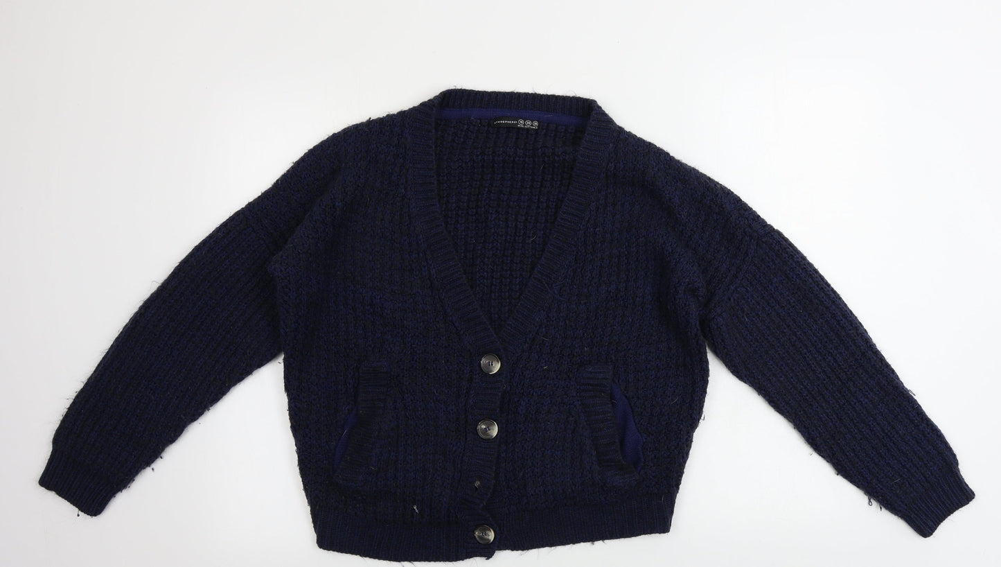 Womens UK Size 10 Atmosphere Blue Cardigan Jumper