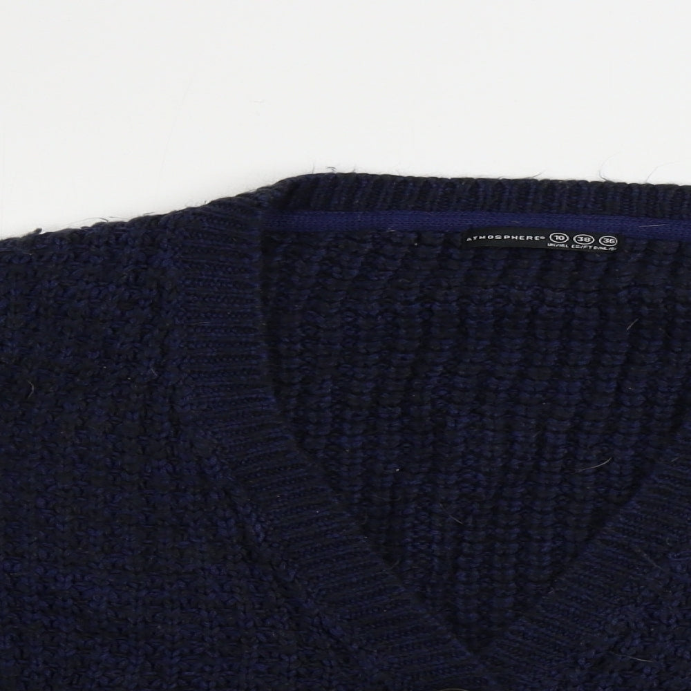 Womens UK Size 10 Atmosphere Blue Cardigan Jumper