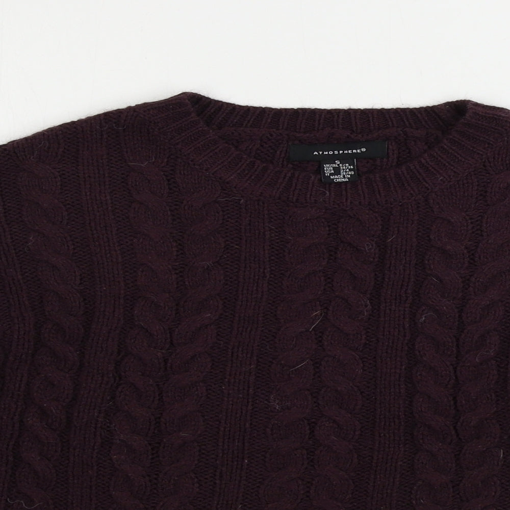 Womens UK Size S Atmosphere Purple Pullover Jumper