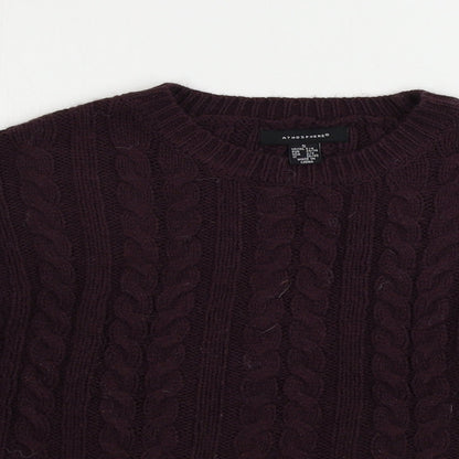 Womens UK Size S Atmosphere Purple Pullover Jumper