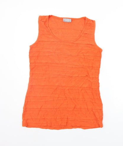 Womens UK Size 12 Wallis Orange Basic Tank