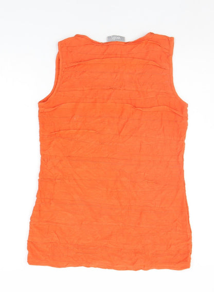Womens UK Size 12 Wallis Orange Basic Tank