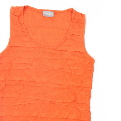 Womens UK Size 12 Wallis Orange Basic Tank