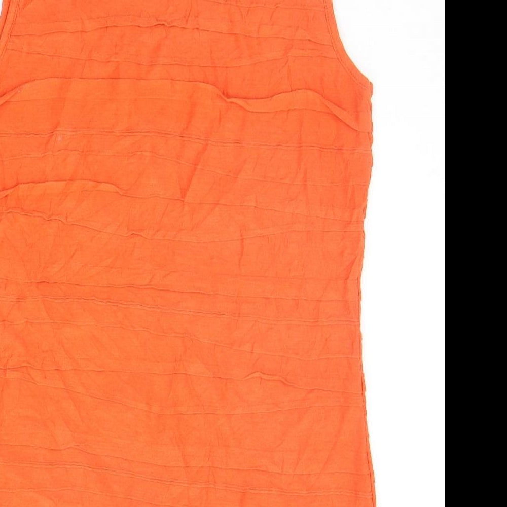 Womens UK Size 12 Wallis Orange Basic Tank