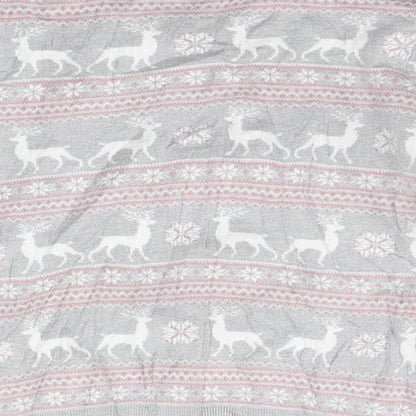 Primark Womens Grey Geometric  Pullover Jumper Size M  - christams