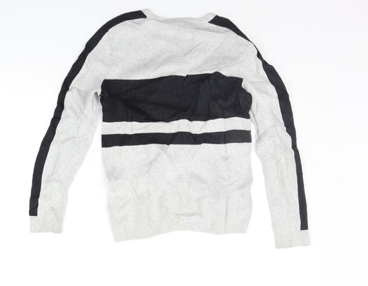 Marks and Spencer Girls Grey   Pullover Jumper Size 9-10 Years