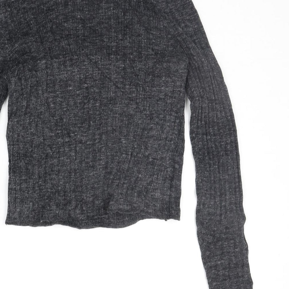 Womens UK Size 12 New Look Grey Pullover Jumper
