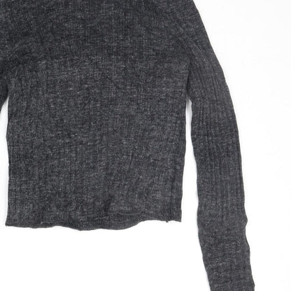 Womens UK Size 12 New Look Grey Pullover Jumper