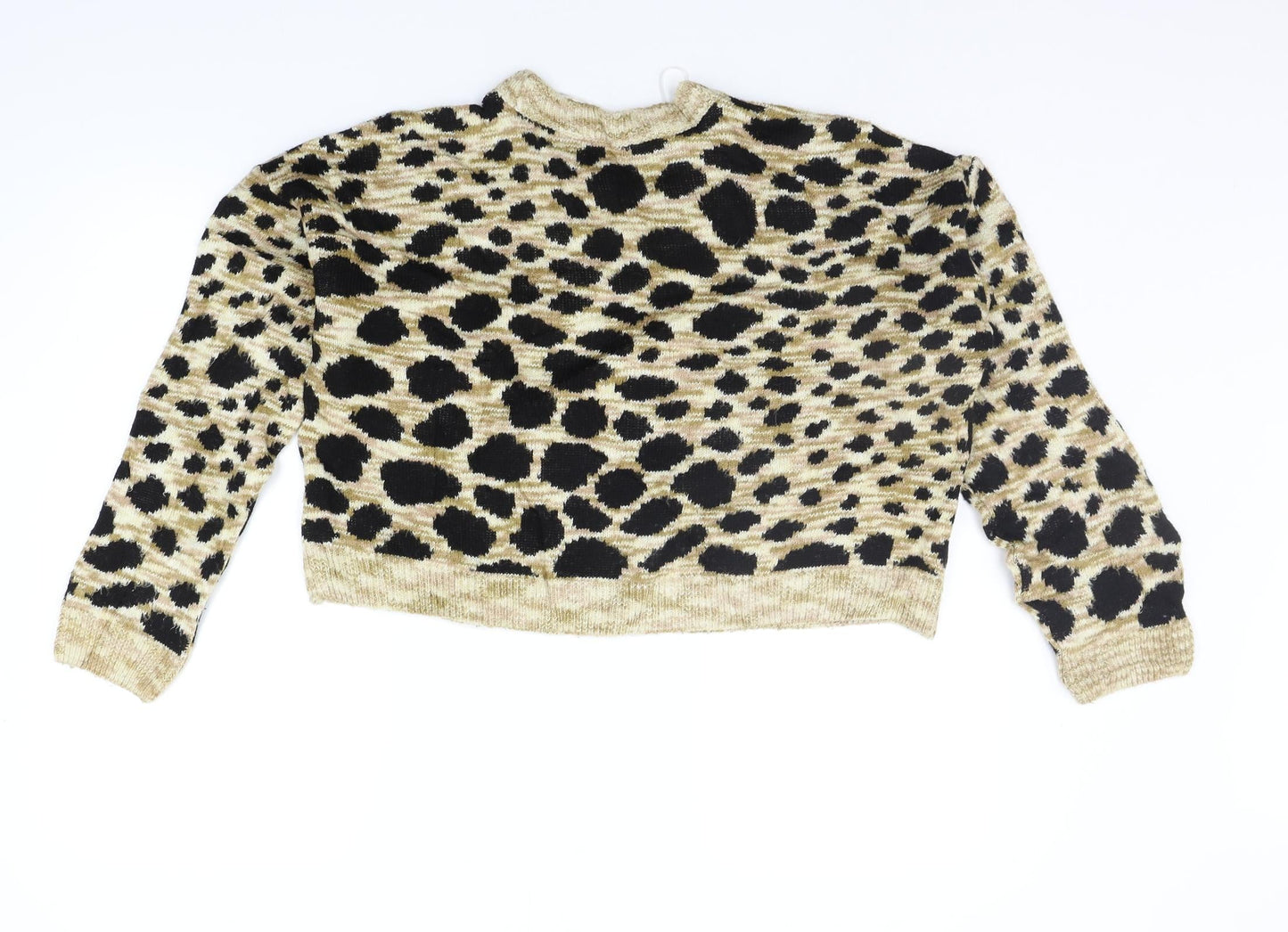 Womens UK Size 10 Topshop Beige Pullover Jumper