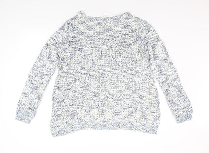 Womens UK Size L New Look White Pullover Jumper