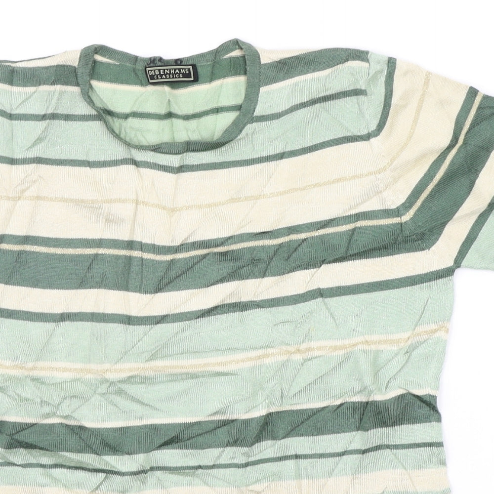 Womens UK Size 14 Marks and Spencer Green Pullover Jumper