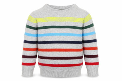 Gap Girls Grey Striped  Pullover Jumper Size 2 Years