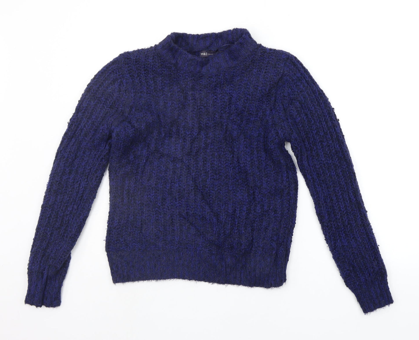 Womens UK Size 8 Marks and Spencer Blue Pullover Jumper